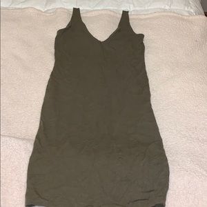 Forever 21 V neck green dress